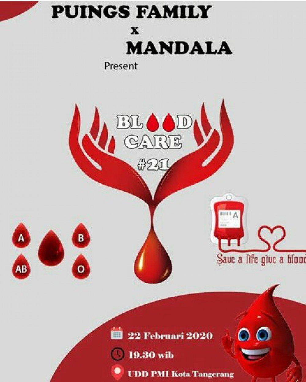 Donor Darah Puings Family & Mandala Info Kota Tangerang