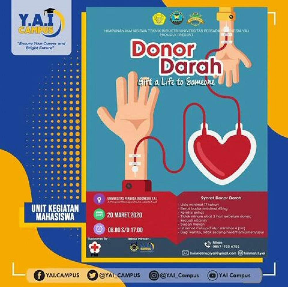 Donor Darah YAI Campus