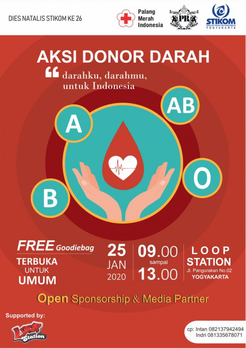Aksi Donor Darah "Darahku, Darahmu, Untuk Indonesia"