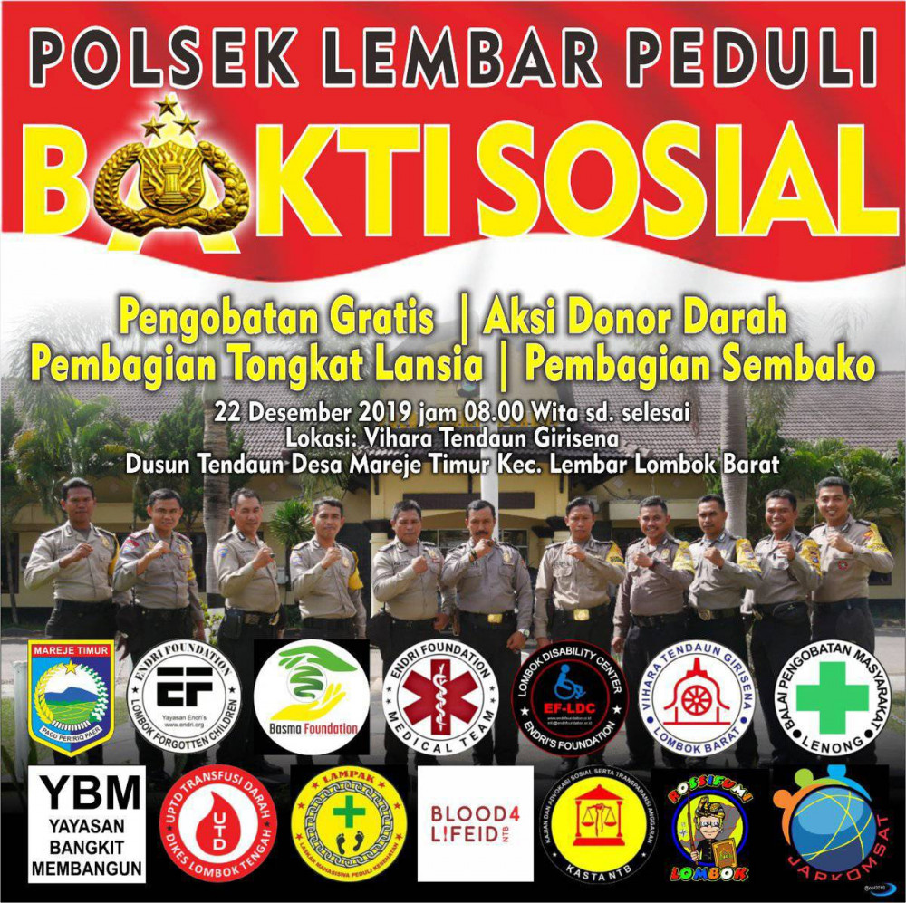 Polsek Lembar Perduli
