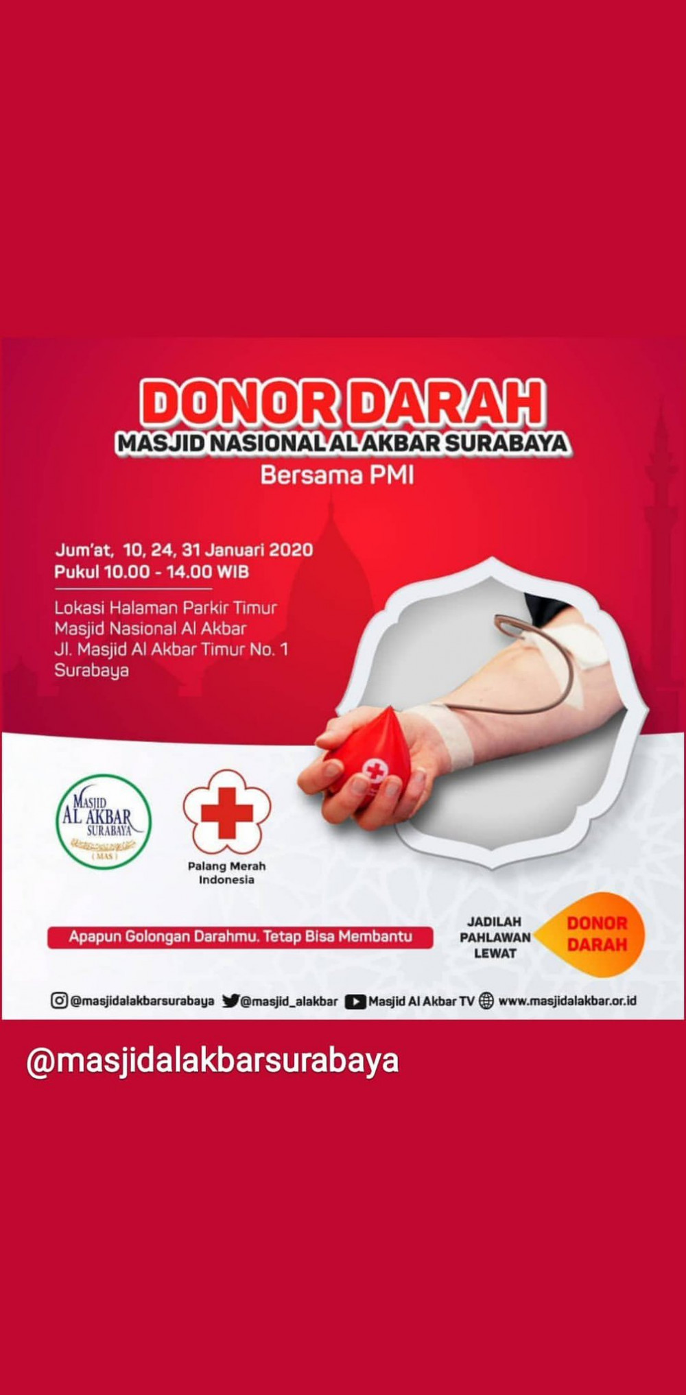 Donor Darah Masjid Al Akbar Surabaya