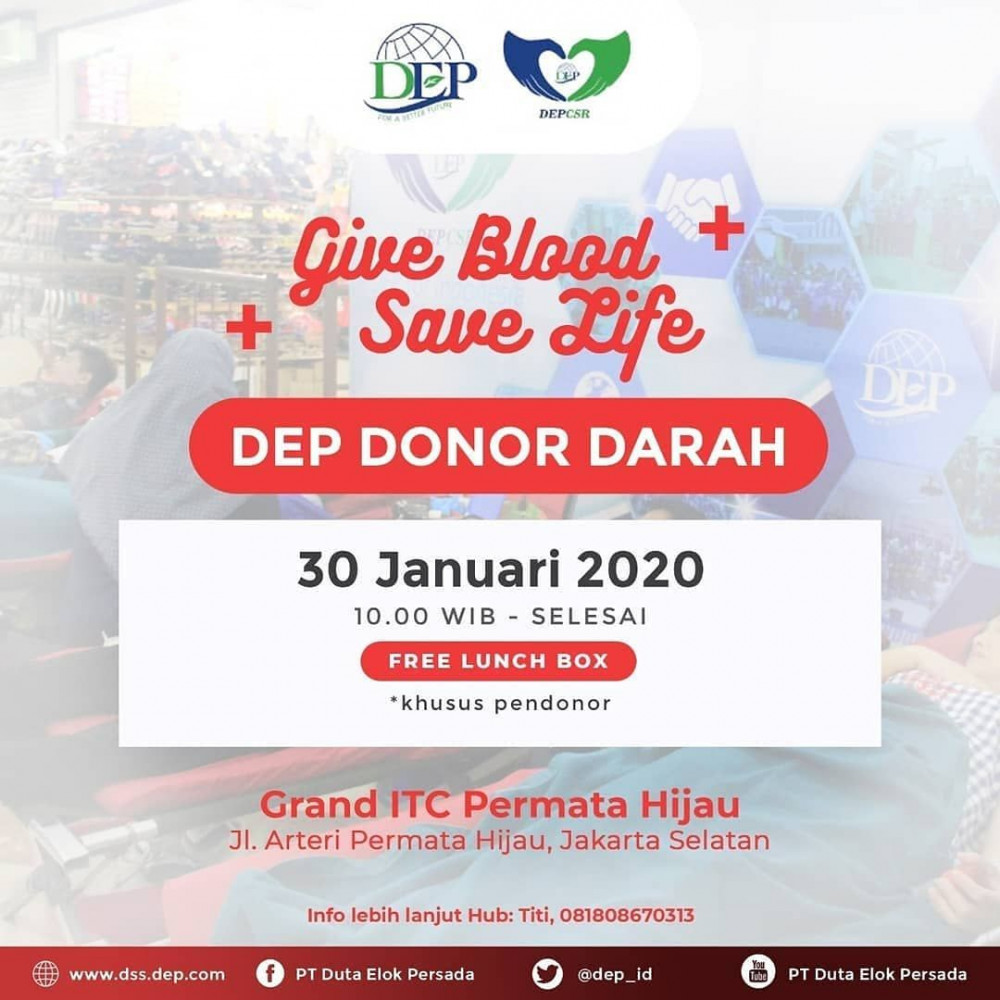 Donor Darah Bersama DEP & Grand ITC Permata Hijau