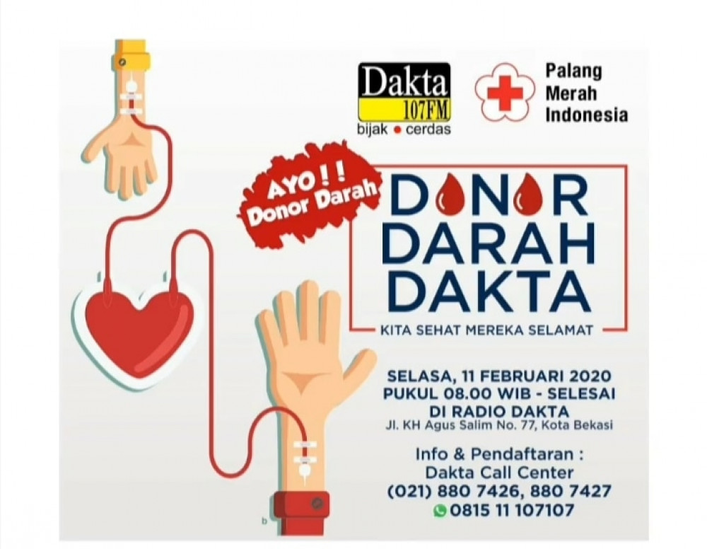 Donor Darah Radio Dakta Bekasi