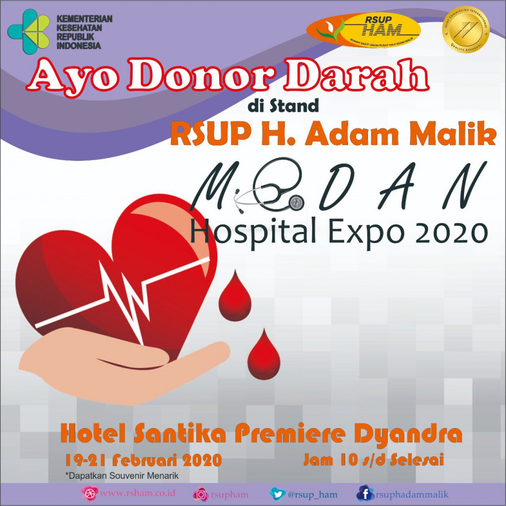 Donor Darah Medan Hospital Expo 2020